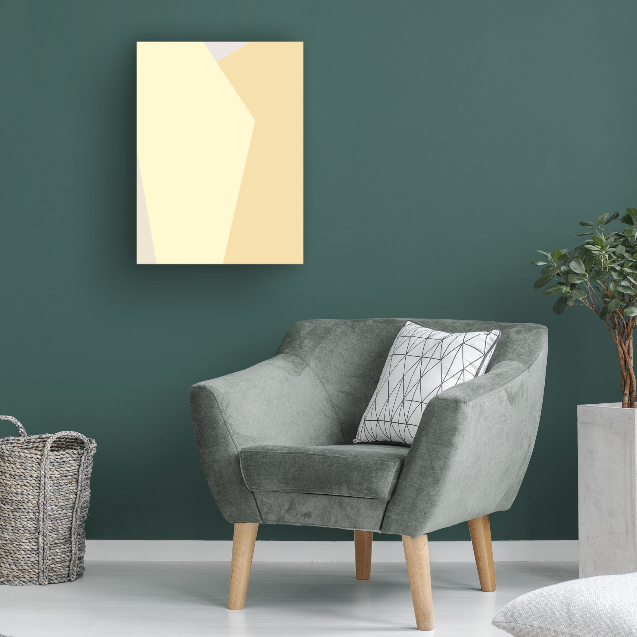 Trademark Fine Art Pictufy Studio  Abstract Yellow Canvas Wall Art