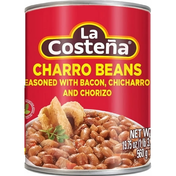 La costena charro beans bacon (Pack of 2)