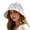 White, variant on Hollow out Crochet Knit Sun Hats for Women Foldable Packable Bucket Hat Summer Beach Hat