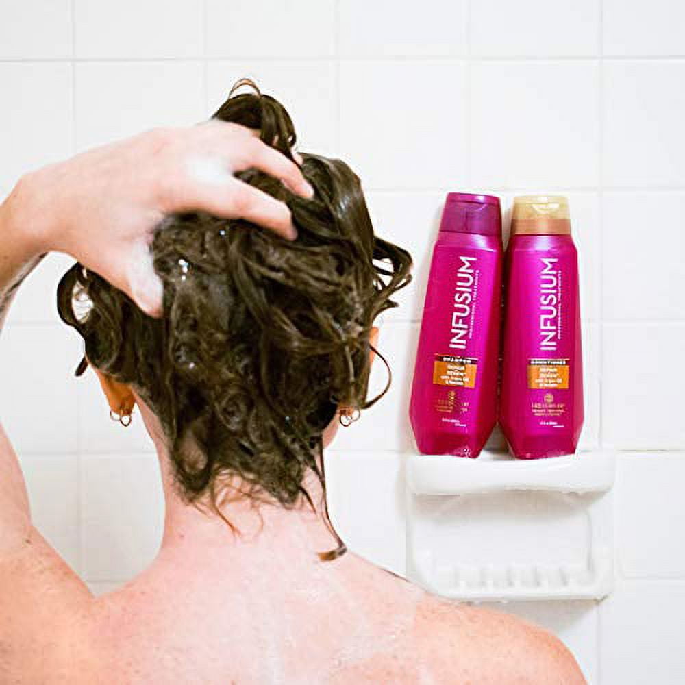 (3 pack) INFUSIUM Shampoo Repair & Volumize, Repair/Nourish/ Renew Shampoo, Collagen, Building Peptides & Hyaluronic Acid for Dry  & Damaged Hair, 13.5 FL OZ