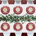 thumbnail image 7 of GZHJMY Christmas Santa Claus Round Placemats Set of 4, Non-Slip PVC Table Mats Washable Heat Resistant Place Mats for Kitchen Dining Table Christmas Home Decor, 15.4 Inch Table Mat, 7 of 7