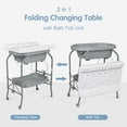 Kinbor Baby Diaper Changing Table 2 in 1 Portable Folding Changing