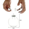 thumbnail image 3 of (6pc 8cm with lanyard) PET Plastic Transparent Christmas Ball Gift Christmas Tree Pendant, 3 of 13
