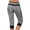 Gray, variant on Color Block Pants for Women Casual Athletic Drawstring High Waist Capri Trousers with Pocket Loose Jogger Workout Sweatpants, Blue, XXXXL