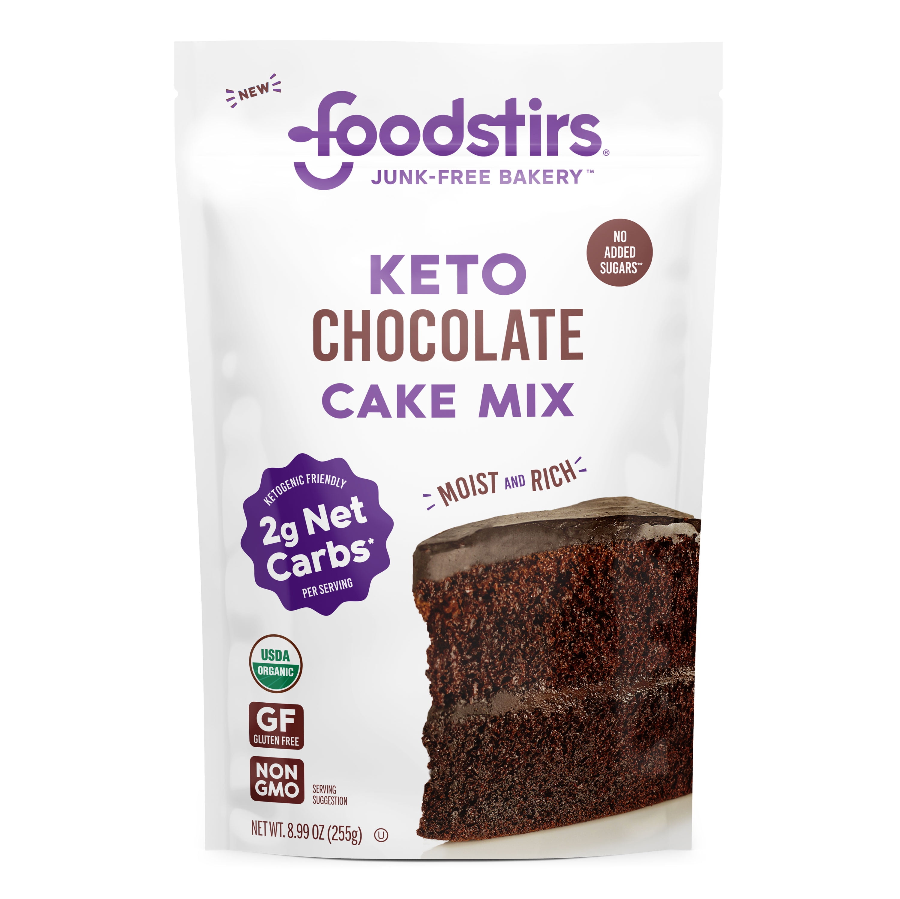 Foodstirs Junk-free Bakery Organic Keto Chocolate Brownie Dry Baking Mix No Added Sugar 2g Net Carbs Dairy Free 998oz - Walmartcom
