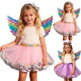 thumbnail image 7 of sususu Flower Girl Dresses for Wedding Girls Ballet Tutu Skirt With Heart Mesh Layer Detachable For Dance Performance Party Dress&nbsp;Up Clothes for Girls, 7 of 7
