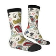 thumbnail image 2 of Goofa London Landmark1 Printed Men's Crew Socks, Soft Durable Breathable Moisture-Wicking with Odor Control Cotton socks, 2 of 9