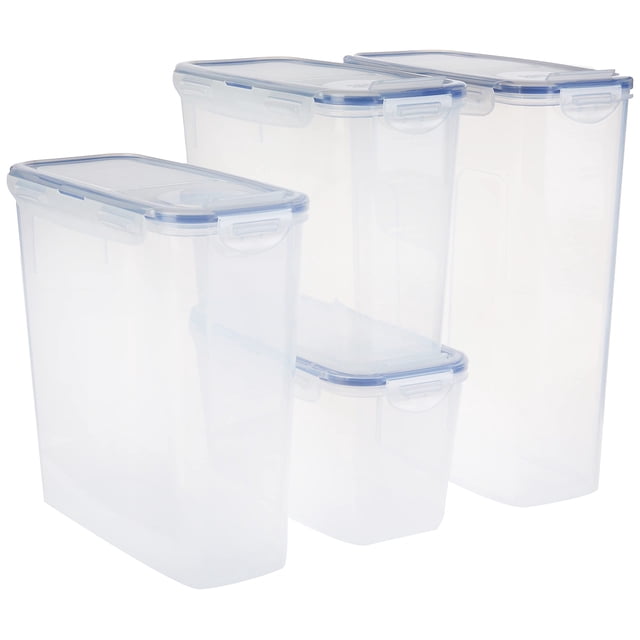 Juego de cubos de almacenamiento de alimentos LockNlock Easy Essentials de 8 piezas