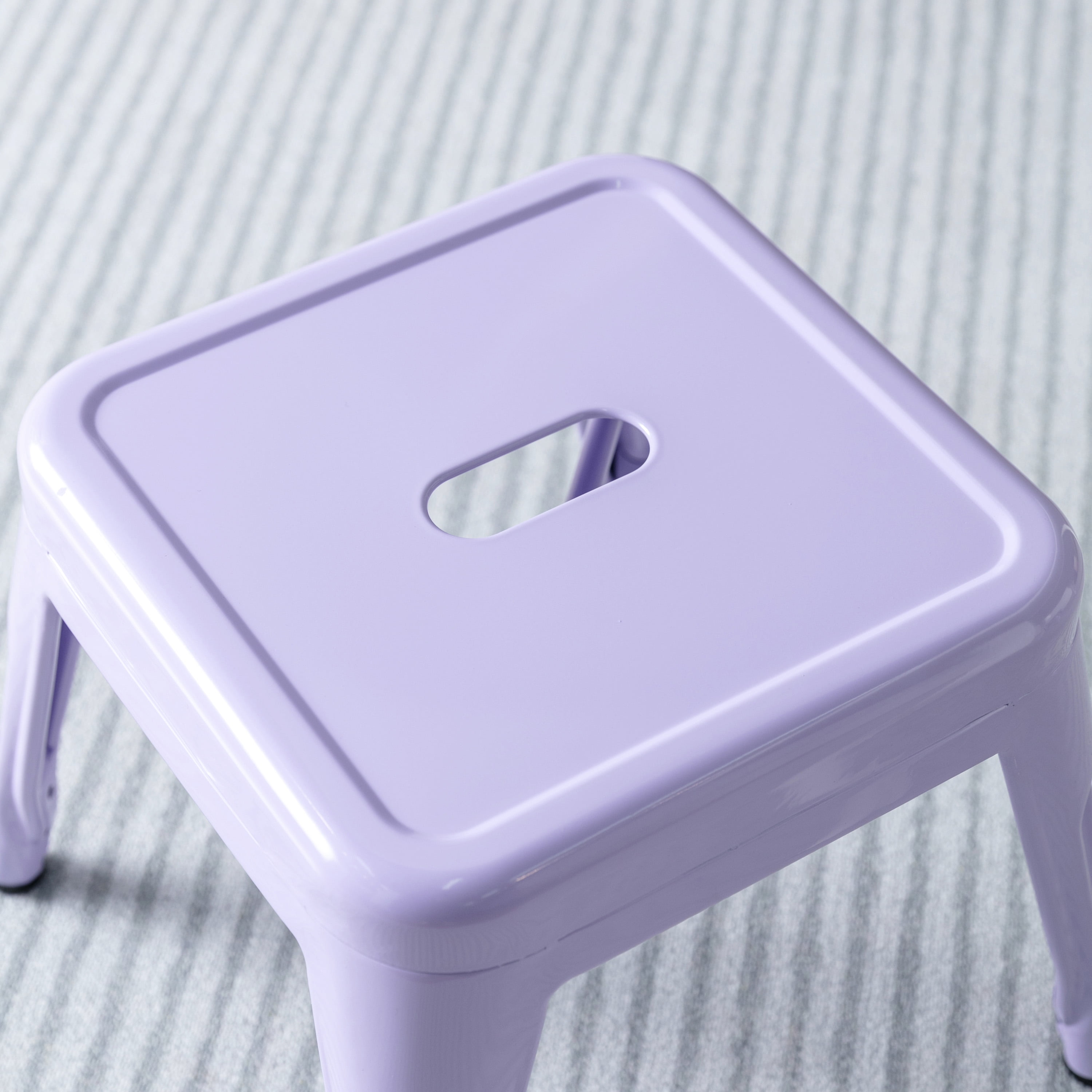 Harper & Hudson Kids Metal Stool - 2 Pack Lavender - Walmart.com
