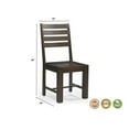 thumbnail image 2 of Taran Designs Bristol 5-piece Solid Wood Dining Set in Dark Brown, 2 of 10