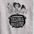 thumbnail image 3 of Hocus Pocus - Trouble is Brewing - Youth Crewneck Fleece Sweatshirt, 3 of 5