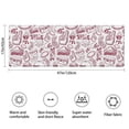 thumbnail image 3 of Red Football Event Elements Pattern Bathroom Rugs Mat,Non Slip Microfiber Bathroom Rug,Rubber Backing,Soft Bathroom Mats for Bathroom Floor,Tub and Shower,47x17in(120x43cm), 3 of 5