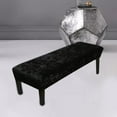 thumbnail image 2 of Bench Cover Stretch Piano Bench Slipcover for Kitchen  Bedroom   Black, 2 of 8