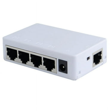 4 Port POE Extender 100Mbps 1 in 4 Out 250 Meters Network Switch Repeater IEEE802.3af/At for PoE Switch NVR IP Camera