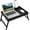 Black X-Large, variant on khhdgfhh Bed Tray Table with Folding Legs  Bamboo Breakfast Food Tray with Media Slot  Use As Platter  Laptop Desk  Snack  TV Tray Kitchen Serving Tray (White Extra-Large Size)