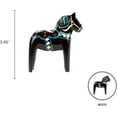 thumbnail image 3 of Oktoberfest Haus Wooden Black Swedish Horse Themed 4" inches Wood Figurine for Home Decor - Black, 3 of 3