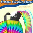thumbnail image 4 of Pink and Yellow Tie Dye Pattern 17" Waterproof Oxford School Backpacks for Teens, S-Shape Padded Straps, for School, Travel, Hiking, Camping, 4 of 4