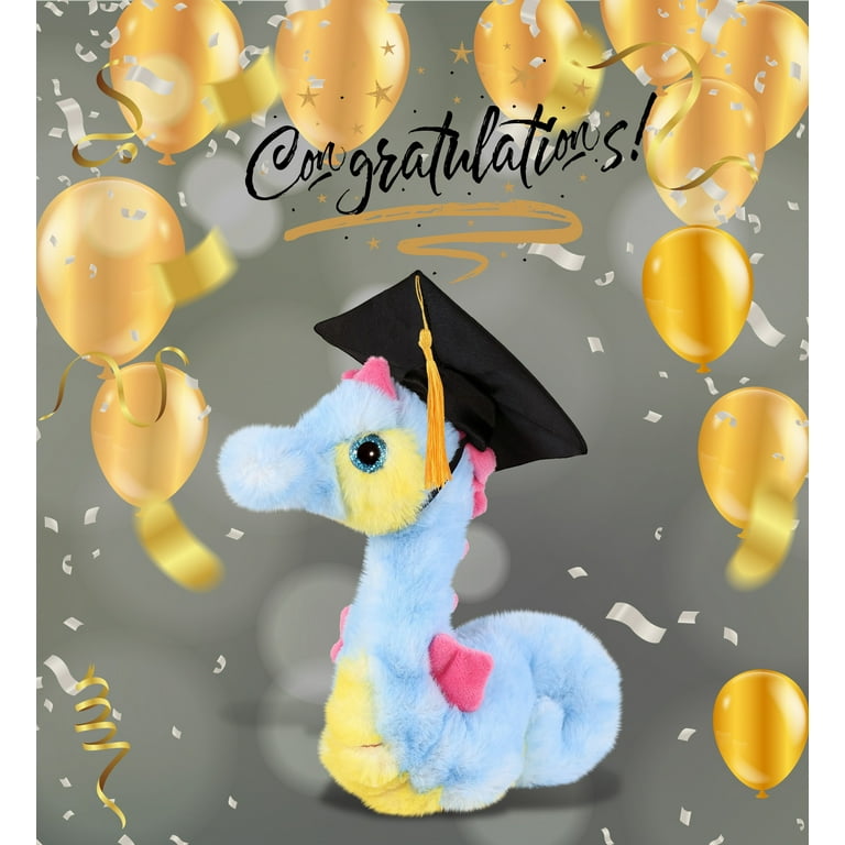 White Llama Graduation Plush Toy - 11 Inch Stuffed Animal With Cap & Gown