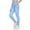 Light Blue, variant on Twczz Girls Yoga Leggings with Pockets- High Wasit Full Length Stretch Athletic Pants Black Size 5-12