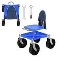thumbnail image 6 of Rolling Gardening Seat, Height Adjustable Garden Work Seat with Wheels, Heavy Duty Garden Tool Cart with Storage Tray for Seniors Yard Patio Work, 330 Lbs Capacity, 6 of 7