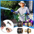 thumbnail image 1 of PEONAVET Water Connector 3/4 Inch Garden Hose Fitting Quick Connector Male and Female Set, 2 Set, 1 of 9