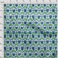 thumbnail image 3 of oneOone Cotton Silk Dark & Blue Fabric Geometric & Floral Shibori Quilting Supplies Print Sewing Fabric By The Yard 42 Inch Wide, 3 of 4
