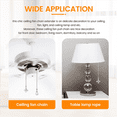 thumbnail image 5 of Ceiling Fan Pull Chain Fan Extension Chain Fan Chain Pulls Decorative 12 Inch Ceiling Fan Chain Extender Ornament D, 5 of 9