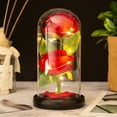 thumbnail image 1 of BKER Two Roses Glass Cover LED Atmosphere Lamp Creative Decoration For Girlfriend On Valentine's Day Rose Lamp, 1 of 5