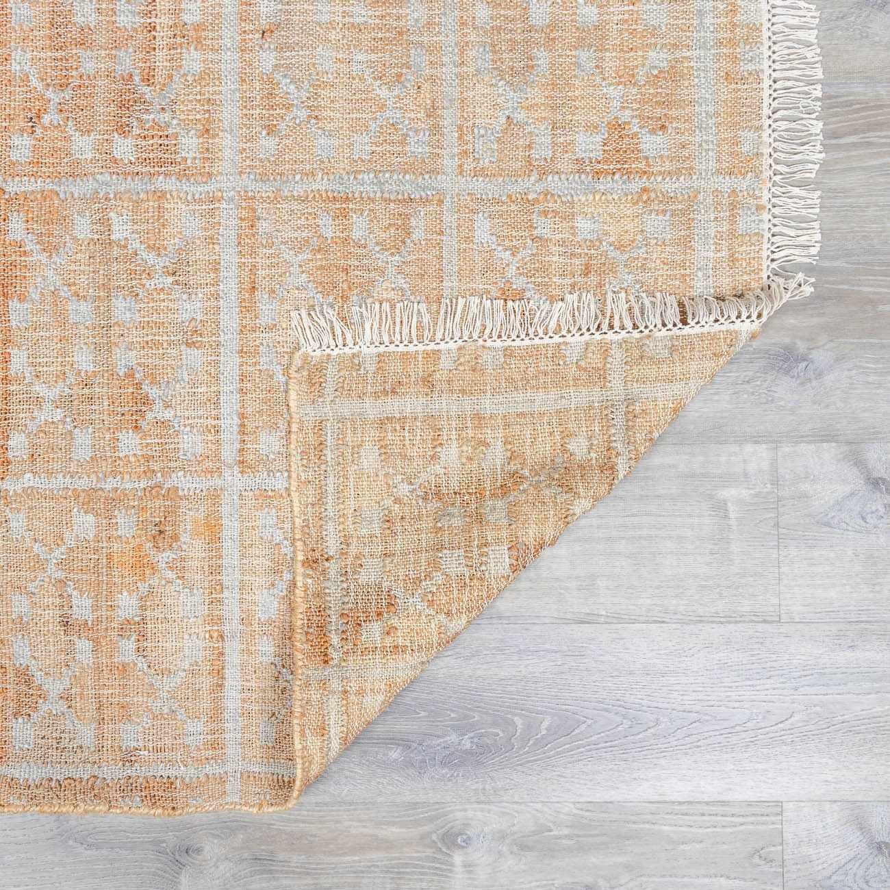 Hauteloom Rice Jute Living Room, Bedroom Area Rug - Natural Fiber - Beige, Gray - 8' x 10'