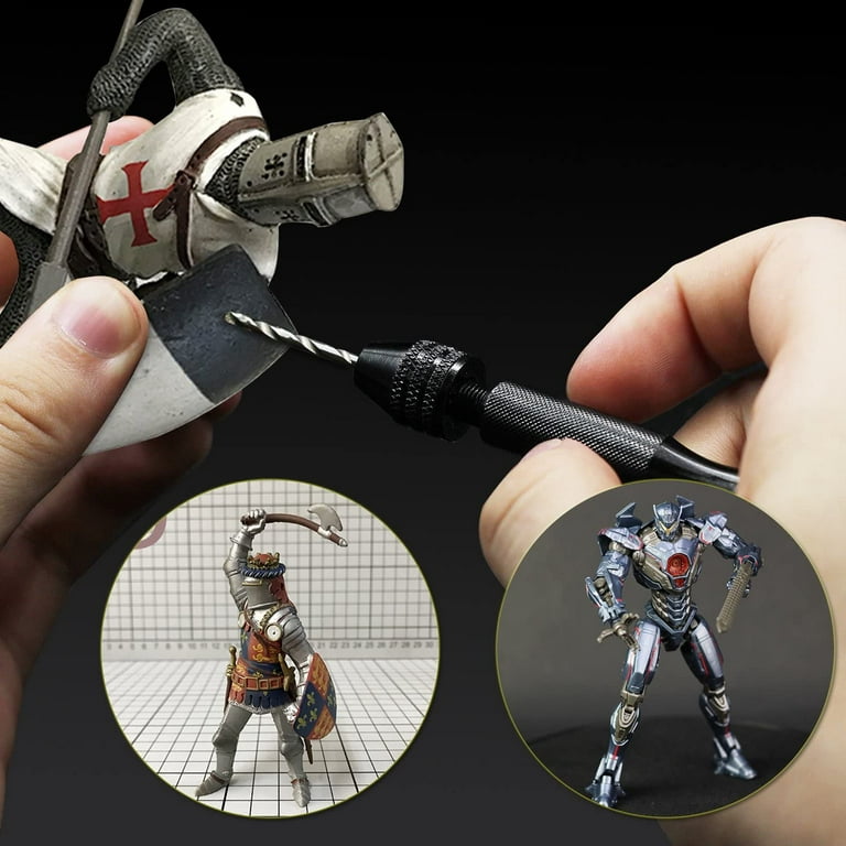 Hakkin 32 Pcs Pin Vise Hand Drill for Jewelry Making, Mini Manual Drill Kit  - 0.8-3.0