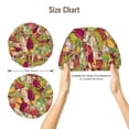 thumbnail image 5 of Kdxio Colored Large Mushrooms and Leaves Pattern Satin Bonnet Silk Bonnet Hair Bonnet for Sleeping Hair Bonnets for Women Curly Natural Hair, 5 of 6