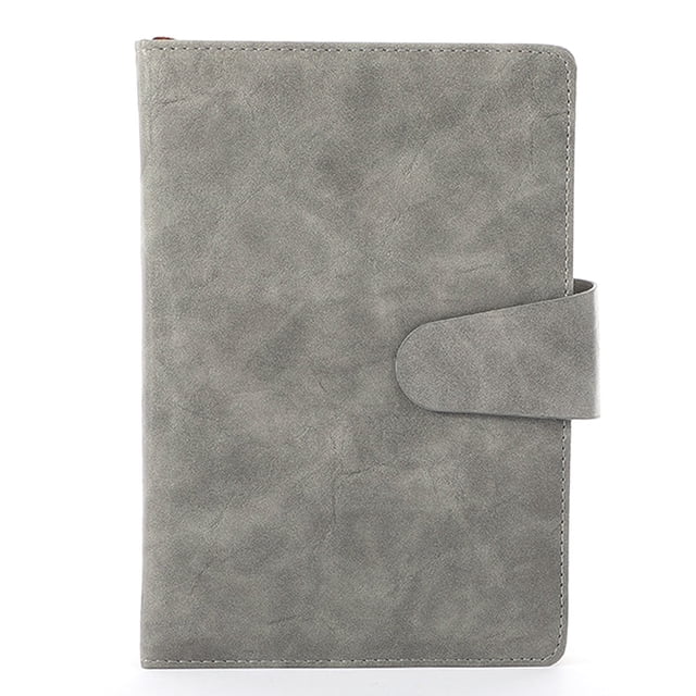 Hukapapa 1pcsa5 Diario Retro de Alto Nivel de Apariencia Bloc de Notas para Estudiantes Cuaderno de Oficina de Negocios para reuniones, Gris,
