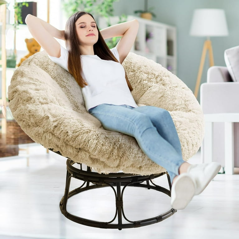 Faux fur papasan cushion cover hotsell