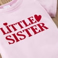 thumbnail image 5 of Bullpiano Girls Sister Matching Outfits Toddler Girls T-shirt Short Sleeve Summer Kids Outfits Top Tees Sister Outfits Shirt Sibling Shirts Matching Baby Newborn Girl Outfit, 5 of 9