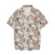thumbnail image 1 of Camiseta de playa para hombre, de secado rápido, holgada, con cuello tipo surf y estampado caqui, talla M, 1 of 4