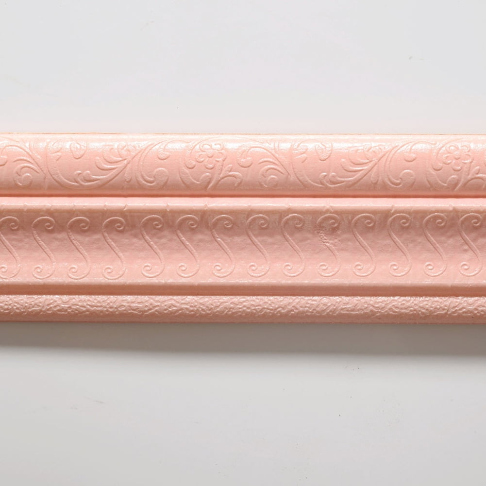 3D Selfadhesive Room Decor Wall Molding Skirting Line Mural Border