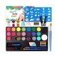 thumbnail image 3 of WIFKLSIIPG Body Painting Face Paint Set Hand Painted Body Painting Materials Children's Painting Easy to Wash Fluorescent Face Paint Water Soluble Face Paint Stage Performance Makeup, 3 of 8