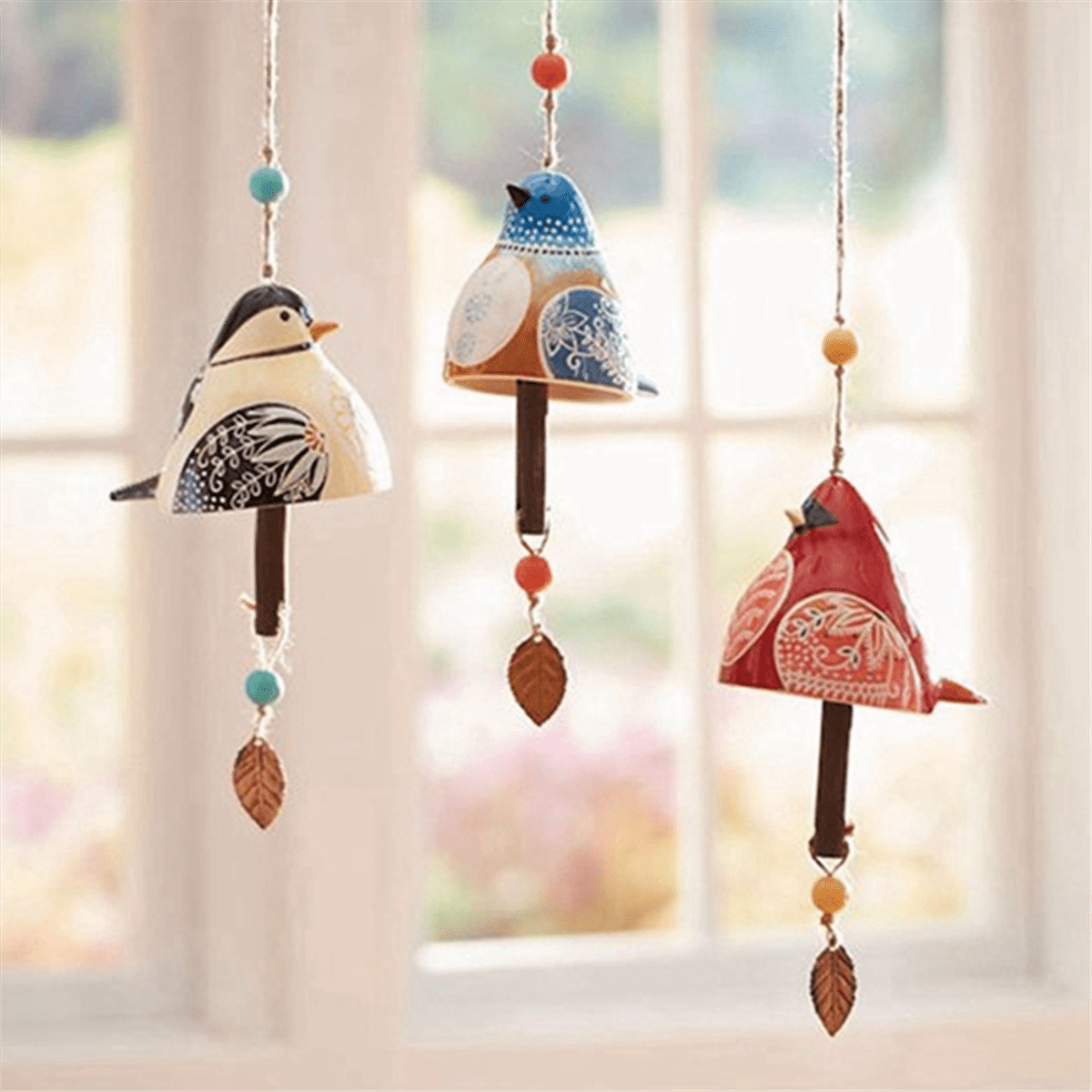 Bird Song Bell, Bird Song Bell Wind Chime, Bird Song Bell Garden Decoration, Hanging Wind Chime,Wind Chime Stand Green