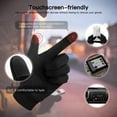 thumbnail image 4 of Guantes con forro calefactable, guantes interiores con pantalla táctil, guantes de ciclismo, guantes para correr, resistentes al viento, transpirables, antideslizantes, ideales para ciclismo, ejercicio, deporte, correr, esquí, snowboard, motocicleta ER, 4 of 5