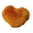 thumbnail image 2 of Funda de almohada decorativa en forma de corazón | Microfibra de pelo alto falso | Funda de cojín de sofá moderno | Cremallera oculta | Sin núcleo de almohada | 18x18 pulgadas | Sofá Coche Oficina, 2 of 2