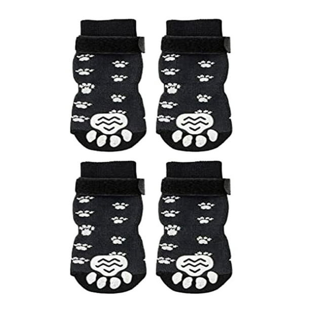 POINTERTECK 2 Pairs of Anti Slip Dog Socks Dog Grip Socks with Straps Traction Control for Indoor on Hardwood Floor Wear Pet Paw Protector for Small Medium Large Dogs A L Walmart