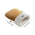 thumbnail image 5 of Cat Bed under $5! CQCYD Winter Warm Enclosed Pet Sleeping Bag Foldable House for Small Cats Kittens Under 8kg Cozy Plush Pet Nest, 5 of 9