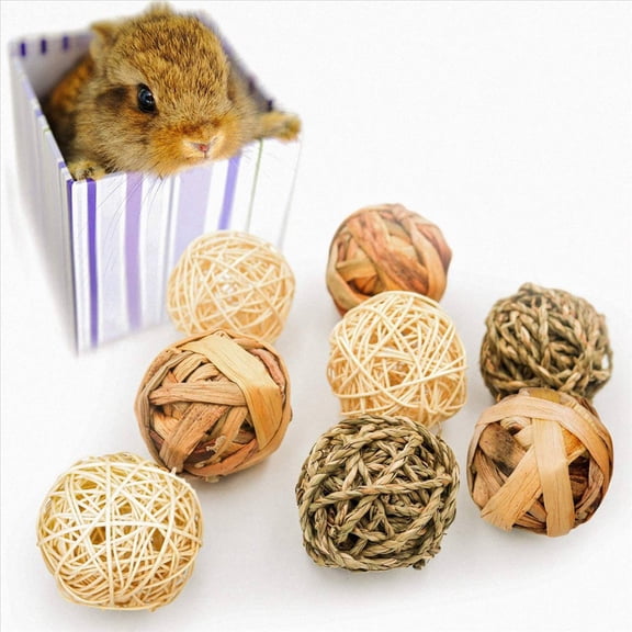 Small Animal Activity Toy,Pets Play Chew Toys for Bunny Rabbits Guinea Pigs Gerbils, 12 Pack