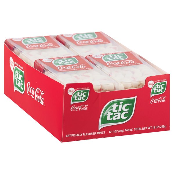Limited Edition Tic Tac Coca Cola 1oz 12 Count