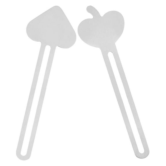 FONDOTIN 2Pcs Tube Squeezer Tool Made of Stainless Steel for Home Use in Silver