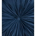 thumbnail image 3 of Saro Lifestyle 6005.NB14R 14 in. Round Velvet Pintucked Throw Poly Filled Pillow, Navy Blue, 3 of 4