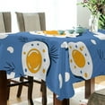 thumbnail image 5 of Yayeee Tablecloths 54" x 54" Rectangle Wrinkle Resistant Party Table Cover, Cute Fried Eggs, 5 of 8