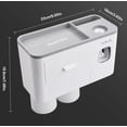 thumbnail image 2 of Porta Cepillos Dentales Pared Con Dispensador De Pasta Modelo Blanco, 2 of 4