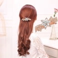 thumbnail image 1 of Articles en Liquidation! Épingle à Cheveux en Strass pour Queue de Cheval, Fleur en Cristal, Ressort, Pince à Cheveux, Offre du Jour!, 1 of 6