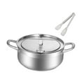 thumbnail image 3 of Lipstore Deep Fryer Pot Frying Chicken Pot Kitchen Gadget Japanese Deep Frying Frying Pan 24cm, 3 of 8